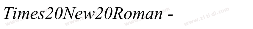 Times20New20Roman 字体转换